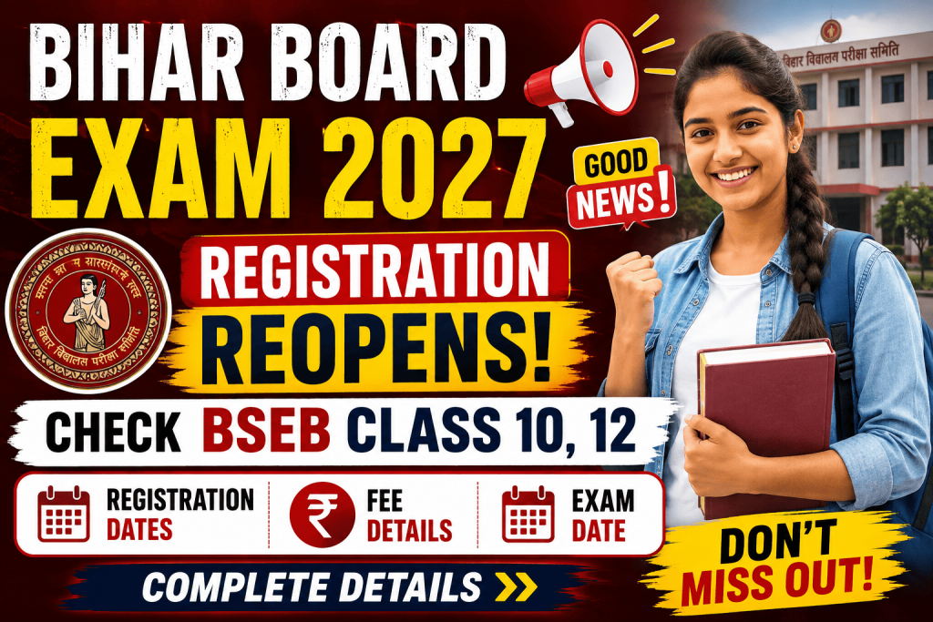 Bihar Board Exam 2027 Registration