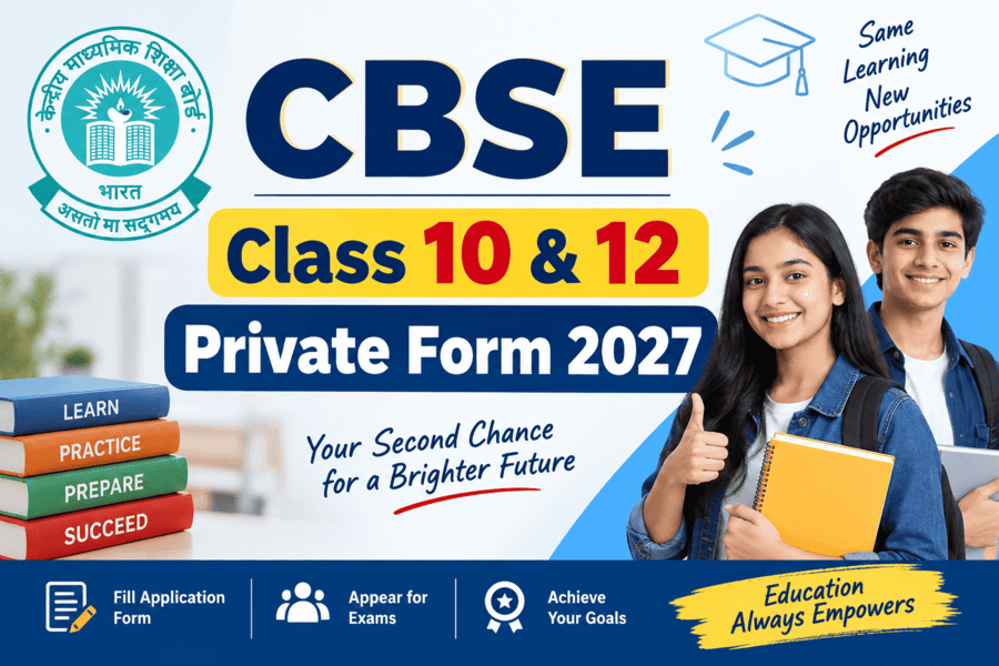 CBSE -Class -10 & 12- Private -Candidate- Form