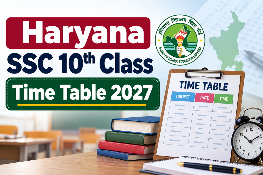 Haryana_SSC_10th_Class_Time_Table_2027