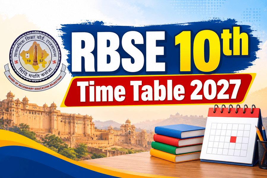 RBSE-10th-Time-Table