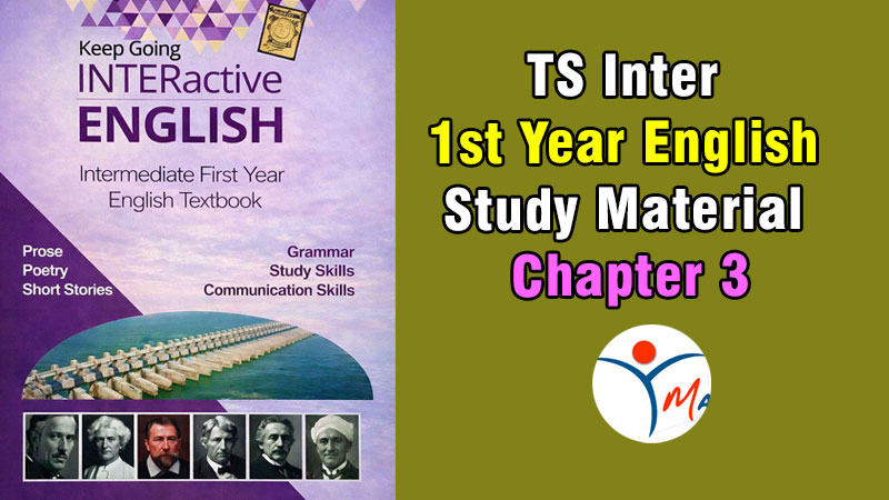 TS Inter 1st Year English Study Material Chapter 3