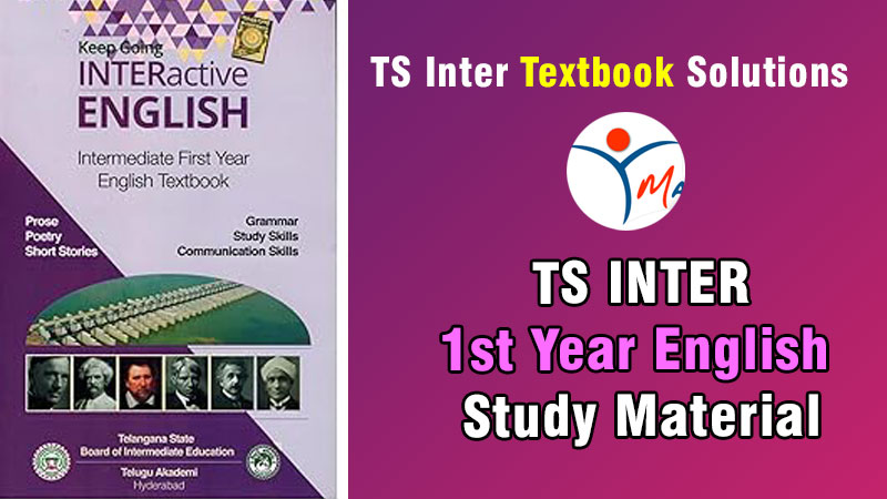 TS Inter 1st Year English Study Material Textbook Solutions