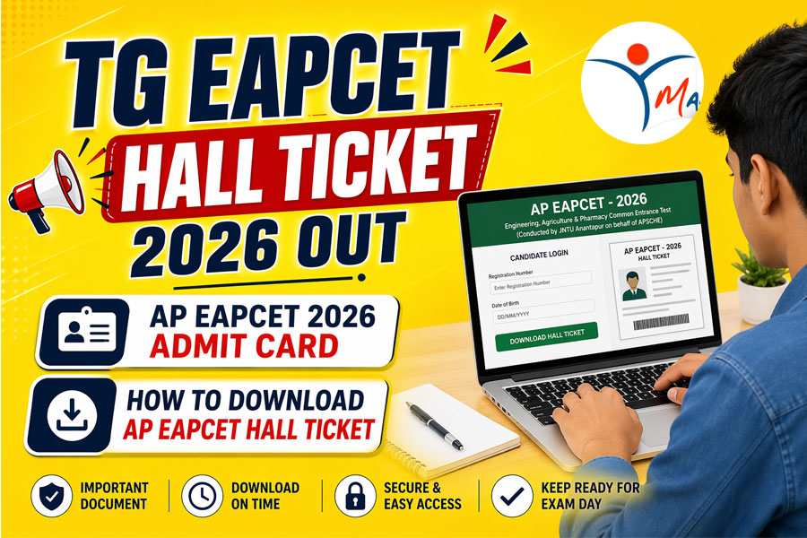TG EAPCET Hall Ticket 2026 Out: TS EAMCET Admit Card Download at manabadi.co.in