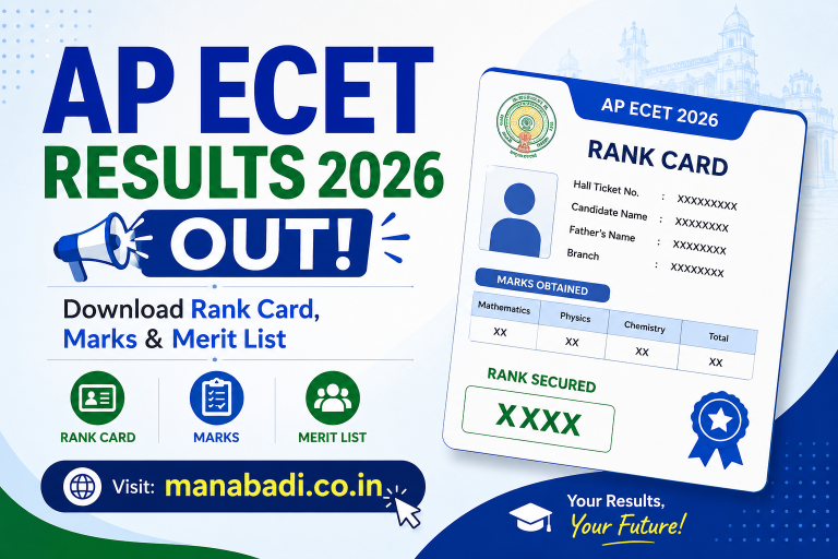 AP ECET Results 2026 Out: Download Rank Card, Marks & Merit List at manabadi.co.in