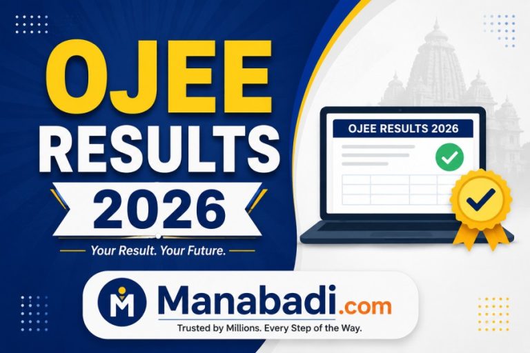 OJEE Results 2026 Out: Score Card Link   at Manabadi.com