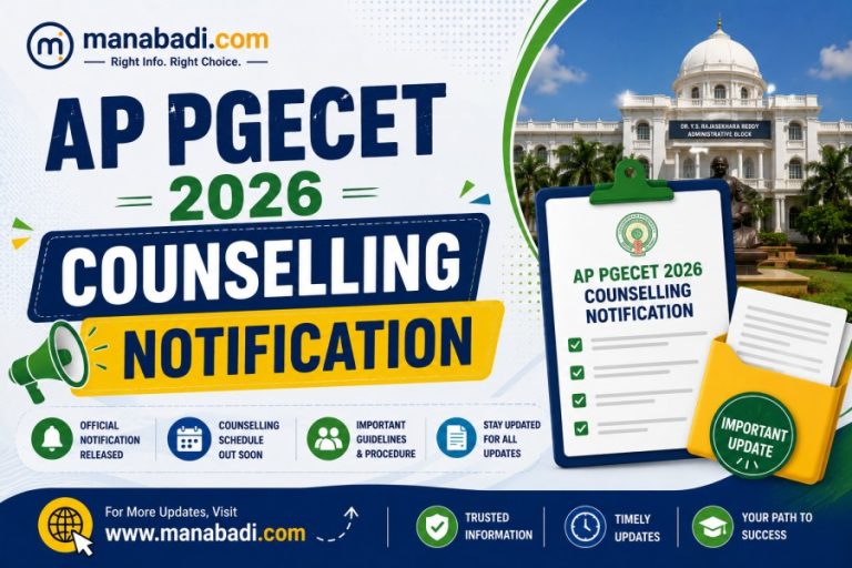 AP PGECET Counselling 2026: Final Phase Seat Allotment Soon, Direct Link at Manabadi