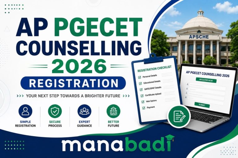 AP PGECET 2026 Counselling; Phase 1 Seat Allotment Soon, Direct Link at Manabadi