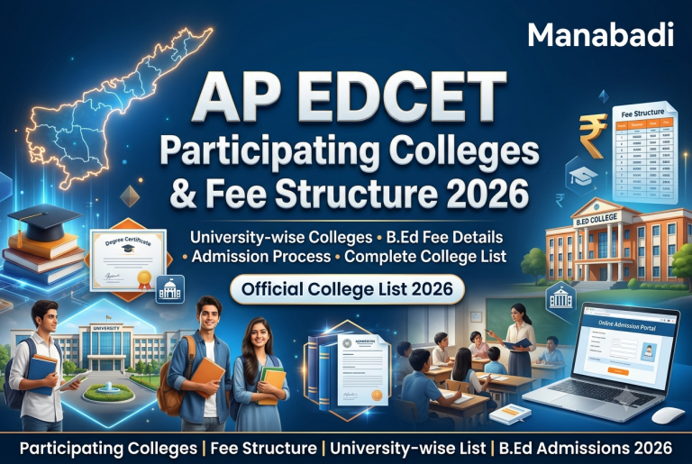 AP EdCET 2026 Participating Colleges & Fee Structure: Government & Private B.Ed Colleges