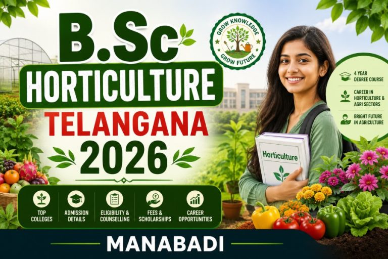 TG B.Sc Horticulture 2026: Application Form Correction Open Today till 5pm