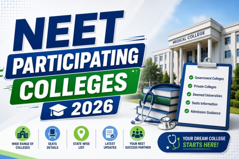 NEET Participating Colleges 2026: 823 Medical Colleges, 1.36 Lakh MBBS Seats Available Across India