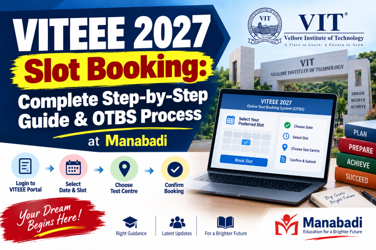 VITEEE 2027 Application Form Out: Exam Dates, OTBS Slot Booking & Campus Guide at Manabadi