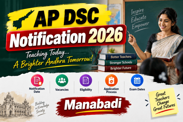 AP DSC Notification 2026 Out on 15 Oct, 2535, Eligibility, Exam Date & Complete Details