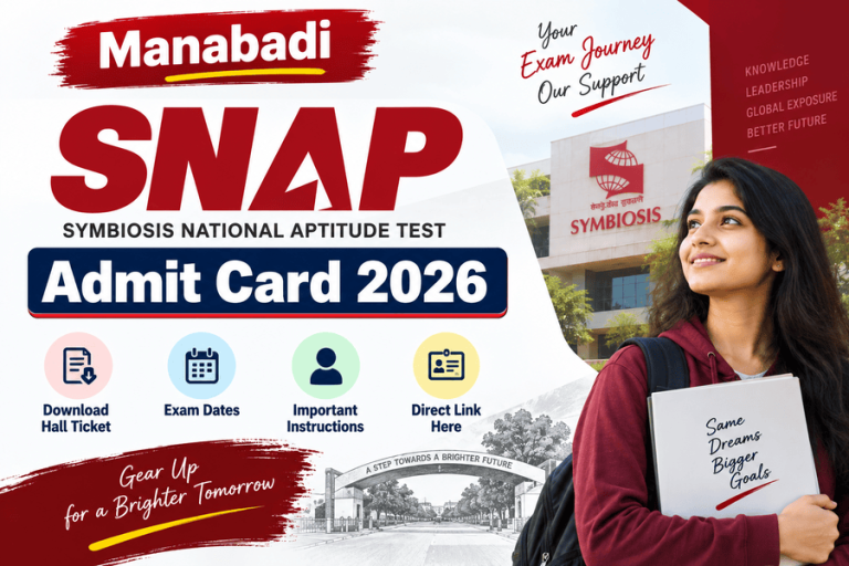 SNAP Exam Admit Card 2026: Release Date, Download Link, Exam Dates, Instructions & Details