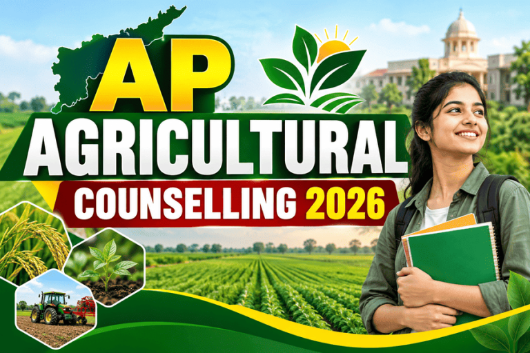 AP EAPCET Agriculture Counselling 2026: Web Options, Eligibility, Farmers Quota, Documents, & Seat Allotment at Manabadi